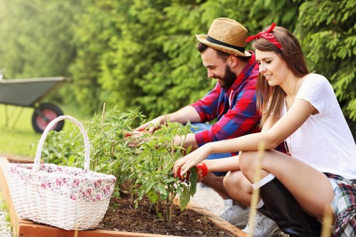 Local gardeners working on a Winchmore Hill garden