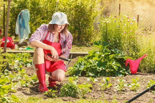 Booking process and service acceptance for a garden maintenance agreement